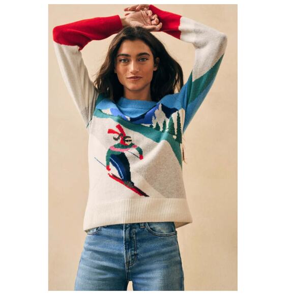 Faherty Mountain Coaster Crewneck Merino Wool Blend Sweater Size XXS - Picture 10 of 12